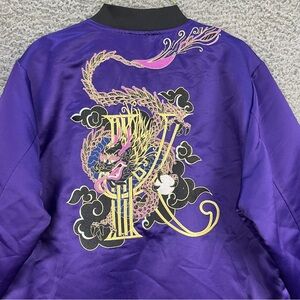 Marvel Eternals Kingo Satin Adult Medium Bomber Jacket by Our Universe Dragon